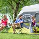 CORE Instant Cabin Tents | Family Cabin Multi Room Pop Up Tents Car Camping | Included Storage Pockets for Camping Accessories