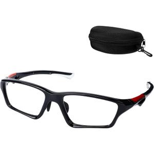Tallew 1 Set Lensless Protective Glasses with Case Sport Goggles Compatible with Pickleball Without Lenses Protective Eyewear