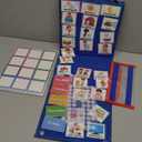 Visual Schedule for Kids with Autism Chore Chart for Toddler Planning Board Daily Routine Chart Autism Learning Materials Classroom, Home Use with 124 Cards (Blue)