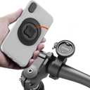 Bike Phone Mount,Motorcycle Phone Holder with Universal Adapter,Out Front Bicycle Handlebar Mount for Mountain Road EBike,Scooter,Moto,MTB,Quick Release Attach/Detach-BlackSeries C - 1st Gen