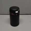 THERMOS FUNTAINER Insulated Stainless Steel Food Jar, 16 Ounce, Kids Lunch with Foldable Spoon, Push-Button Lid, Matte Black