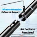 10FT Gen 3 Starlink Pole Mount, Starlink Mount with Pipe Adapter, Starlink Ground Pole Mounting Kit for Starlink Standard 4/4X/Gen 3
