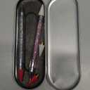 2 Pieces Nail Rhinestone Picker Dual-Ended DIY Nail Art Dotting Tool Wax Pen Acrylic Handle with Extra 2 Wax Head & Storage Case, for Crystal AB Rhinestones, Nail Art, Diamond Painting (PINK & WHITE)