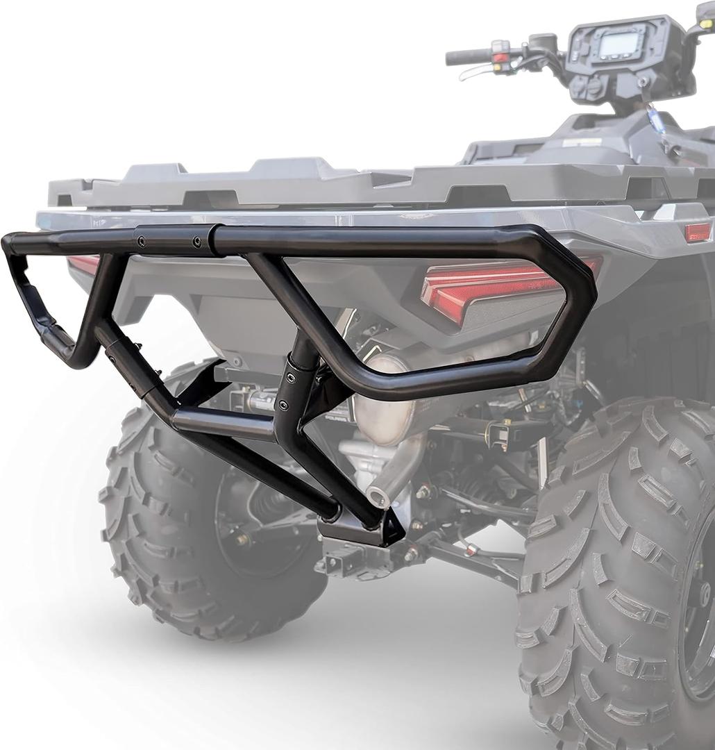 Rear Bumper Guard for Polaris Sportsman 450 570 21-25, Rear Steel Tube Brushguard Bumper Guard Profile Protector for Polaris Sportsman 450 570 2021-2025 Accessories, Replace #2884847