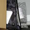 Heated Cat House for Outside, Waterproof Awning & Escape Door Heated Cat Houses for Indoor/Outdoor Cats in Winter, Elevated & Insulated Outdoor Cat Shelter for Feral Cat(Black Camo, 25"x16"x12")