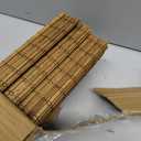 Niche Blinds Cordless Roman Shades, Pure Natural Bamboo, Light Filtering Blinds for Window Treatment, Privacy Yellow-Brown 33x64in