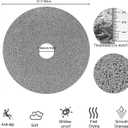 Shower Mat Non Slip, Round Shower Mat for Inside Shower, Non Slip Bathtub Mat, Fast Drying Bath Tub Mats, Loofah Mat for Shower Bathroom, Quick Drying, Resistant (Grey, 32 x 32 Inch)