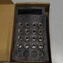 16 PCS M12x1.5 Chrome Lug Nuts, 1.35" Tall Hex Trailer Lug Nuts, 60 Degree Conical Cone Seat with Socket Key, Wheel Lugnuts Compatible with Ford Fusion 2006-2019, Ford Focus 2000-2019