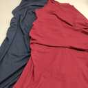 Neer 2 Pack Women's Ribbed Sleeveless Maternity Tank Dresses, Scoop Neck Side Slit Pregnancy Clothes Ruched Bodycon (Wine Red, Navy Blue, 2XLarge)