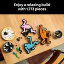 LEGO Art Keith Haring Dancing Figures - Home Decor Building Set for Adults - Wall Art Decor - Gift Idea for Men, Women who Enjoy DIY Arts and Crafts - 31216