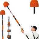 LAANPOLE 20FT Cobweb Duster with Extension Pole, Spider Web Brush for Cleaning Extendable, Professional Ceiling and Corner Dusters for Outdoor Indoor Use