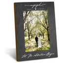 Engagement 10x15CM Picture Frame, Wedding Photo Frames, Newly Engaged Gifts for Couples Bride Groom, Let the Adventure Begin Engagement Picture Photo Frames for Desk Decor
