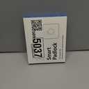 Smart Padlock Gym Lock: 2-Pack Silver & Black - Mini Fingerprint Padlock eLinkSmart Locker Lock with 20 Fingerprints Colourful Metal Keyless fits Luggage School Bag Toolbox Gym Locker