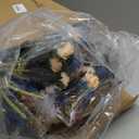 Hotop 12 Bunches of Artificial Flowers Centerpiece 13 Inches Silk Faux Roses Bouquets for Table Decoration Realistic Bouquet Arrangement Boho Faux Flowers for Wedding (Dark Blue)