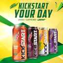 Mountain Dew Kickstart, Orange Citrus, 92mg Caffeine, Vitamins B & C, 80 Calories, 5% Juice, 16 Fl Oz (Pack of 12) (EXP 01/21/26)