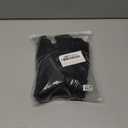 Kotii Women's Lightweight Soft Capri Leggings Crop Leggings 3/4 Stretch Yoga Pants (Large, Black(2Pack))