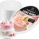 Cake Boards 10 Inch Round, 1/2" Thick Decorating Supplies White 6-Pack Sturdy Corrugated Cardboard Base, Base para Pastel. (10inch(6pack))
