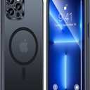 TAURI 3 in 1 Magnetic for iPhone 13 Pro Case Matte Black, with 2X HD Screen Protector, 12 FT Drop Protection, Compatible with Magsafe Case for iPhone 13 Pro Phone Case 6.1 inch