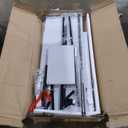 Sweetcrispy L Shaped Desk - Computer Desk Corner Desks Gaming Desk PC Table with CPU Stand Side Bag for Home Office Dorm Sturdy Writing Workstation, Black, 50-Inch