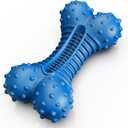 Dog Toys for Aggressive Chewers, Indestructible Chew Toys for Medium Large Dogs,Durable Rubber Dog Bones with Beef Flavor, Tough Dental Toy for Boredom Relief (blue-1)