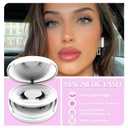 Meylora Magnetic Eyelashes with Applicator Natural Look, Reusable Eyelashes Magnetic Lashes, No Glue Needed Wispy False Lashes Kit Easy to Wear and Remove (Camellia+Devil)