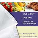 FoodSaver Reusable Quart Vacuum Zipper Bags, 10 Count, BPA-Free, Microwave Safe, Leakproof