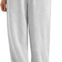 Trendy Queen Womens Sweatpants Baggy Athletic Joggers with Pockets Lounge Pants (Gray, S)