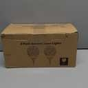 Solar Globe Lights Outdoor Waterproof-Solar Balls Garden-Cracked Glass Ball Solar Lights Outdoor-Solar Orbs Outside-Outdoor Decorations Patio & Yard Lawn Backyard Decor (GUO-XBQ-5-5-5) (Warm White)