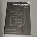 OLIXIS 5 Drawer Mobile File Cabinet Under Desk Storage Organization with Wheels Vertical Filing Chest Rolling Wood Small Desk Printer Stand for Home Office, 15.75"D x 18.74"W x 25.39"H, White