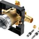 R10000-UNWS MultiChoice Universal Shower Valve Body, Bathtub and Shower Valve Body Replacement for Delta Single or Dual Function Faucet Trim Kit