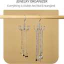 ZEDODIER Belt Hanger, 4 Pack Rotatable Belt Rack Closet Accessories Organizer, Maximum 24 Storage Capacity, Hanging Holder Storage Hook for Belt, Bra, Tank Top, Tie, Scarf, Purse, Silver