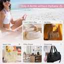 Empty Travel Size Toiletries Bottles Compatible with Sol de Janeiro 68 Perfume, 1 OZ TSA Approved Leak-Proof Refillable Containers, Refillable for 3 OZ & 8.1 OZ, Travel Essentials, No Perfume Included