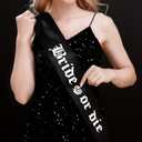 JeVenis Gothic Rose Flower Headband for Bride or Die Bachelorette Party Decoration Supplies (Black)