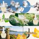 Plug In Refills Air Freshener, Scented and Essential Oils for Home and Bathroom, Hawaiian, Jasmine & Cotton Fragrance, Indoor Home Use, 12 Count, Compatible with Airwick, Compatible with Glade