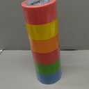 Oleitodh 6 Rolls Colored Masking Tape-2 inch x 180 Yards Painters Tape, Rainbow Colors Rolls Bulk Kids Colorful Paper Marking Tape Decorative Arts Crafts Labeling DIY School Classroom Supplies