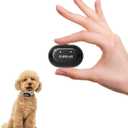 2025 Ultra-Small Bark Collar with Optional Shock, Vibration & Sound, Bark Record for Small Dogs 5-15lbs, Only 1 * 1.7in & 0.8oz, Rechargeable, IPX7 Waterproof, 5 Sensitivity Levels(White)