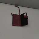 RANYOK Wallet Case Compatible with iPhone 12/12 Pro (6.1 inch), Premium PU Leather Zipper Flip Wallet RFID Blocking with Wrist Strap Magnetic Closure Built-in Kickstand Protective Case - Wine Red