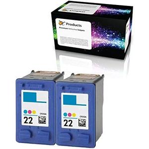 Refilled Ink Cartridge Replacement for HP 22 for PSC 1410 Deskjet F4180 F2280 D2360 D1560 D2460 F380 Officejet 4315 Printers (2 Color)