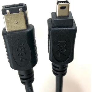 Micro Connectors, Inc. 6 feet Firewire IEEE 1394 6 Pin to 4 Pin Cable (E07-216)