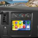 Double Din Car Stereo Radio Upgraded for 2003-2006 GMC Savana 1500 2500 GPS Navi Head Unit, 7 inch Touch Screen Android 14 with Wireless Carplay Android Auto-/FM/SWC/WiFi/Bluetooth/SWC Backup Camera