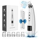 Blackhead Remover Pore Vacuum Upgraded Facial Pore Cleaner Electric Comedone Whitehead Extractor Tool-5 Suction Power,5 Probes,USB Rechargeable Blackhead Vacuum Kit for Women & Men