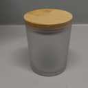 10 OZ Thick Candle Jars for Making Candles 15 Pcs, Empty Jars with Wood Lids for Candle Making, Sample Container, Clear