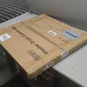 Washer Dryer Countertop Single, 27.17" L x 27.56" W x 2.76" H Wood Laundry Countertop, Washer and Dryer Topper with Anti-Slip Pads & Edge Rails for Laundry Room Organization and Storage(White)