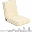 Adjustable Floor Chair with Back Support, 6-Position, Folding Japanese Meditation Tatami Chair, Comfy Gaming Chairs for Adults, Accent Sofa Reading Chairs, Living Room, Bedroom, Beige