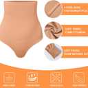 Werena Tummy Control Thong Shapewear for Women High Waisted Body Shaper Panties Shaping Thong Girdle Underwear