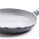 GreenPan Dover Healthy Ceramic Nonstick, 10" Frying Pan Skillet, PFAS-Free, Dishwasher Safe, Comfort Grip Handle, Grey (Gray)