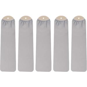 Fan Blade Covers Suitable for Most Ceiling Fan Blades- Fits Fan Blades 5-6" Wide, 19.5-22" Long-Light Gray- 5 Pack