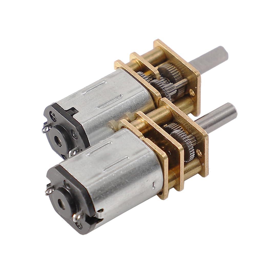 HiLetgo 2pcs GA12-N20 N20 (12V 1000RPM) Gear Reducer Motor DC 3V/6V12V N20 Reduction Motor Mini Deceleration Gear Motor Micro Robort Smart Car Motor Multiple Rotation Speed Optional