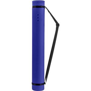 JJRING Blue Poster Tube, 25" to 40" Extendable Poster Storage Holder Tube with Carrying Strap, Poster Carrying Case for Blueprints, Scrolls, Maps and Architect Papers
