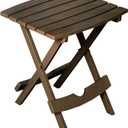 Adams Quik-Fold® Side Table - Earth Brown, 15.125 inches x 17.375 inches x 19.625 inches